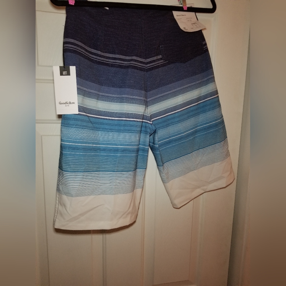 NWT MENS BOARD SHORTS SWIM SURF  POCKETS BACK POCKET VELCRO - Picture 3 of 6